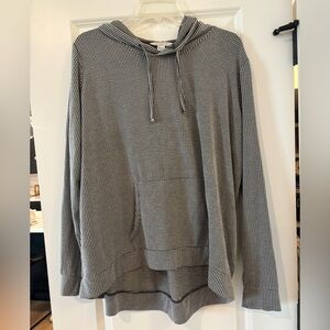 Classic Checkered Hoodie in Black and White